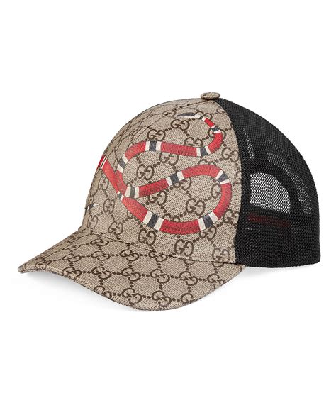 snake logo gucci hat|gucci snake print hat.